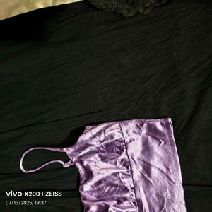 I. Purple Velvet Cami Top