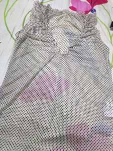 Polka Dot Ruffle Tank