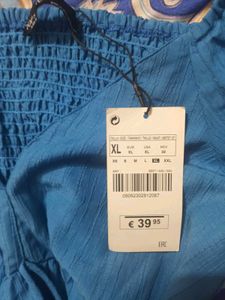 Blue ASOS Tiered Mini Dress