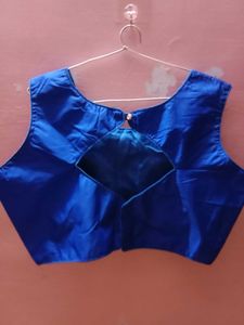 Floral  Skirt With Blue Blouse &amp; Dupatta