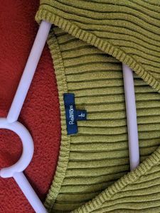 Olive Woolen Top