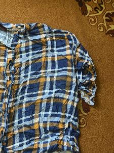 Blue &amp; Yellow Plaid Button-Down