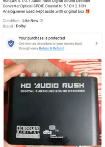 Audio Rush Digital Sound Decorder..... Au...