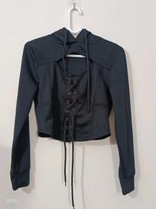 Black Corset Hoodie