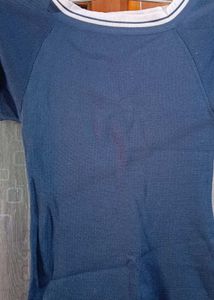 Blue Short Sleeve Top