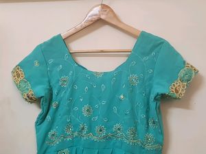Cyan Tailor Made Gown