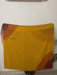 New Fab India Yellow Saree