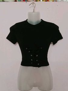 URBANIC Women's Cross Tie-up Top