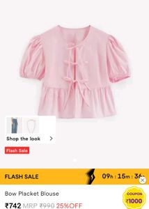 Bow Placket Blouse