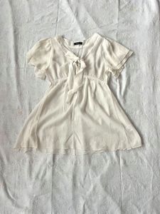 Vneck Ribbon Wrapped Top
