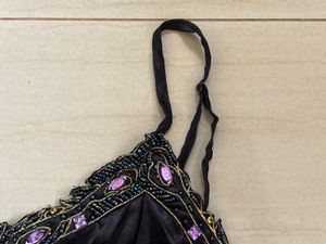 Embellished Black Cami Top