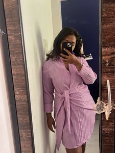 Lavender Wrap Dress