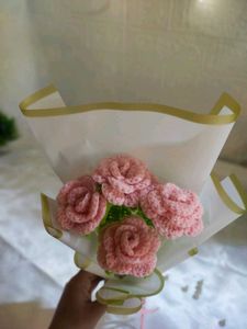 Crochet Rose Bouquet