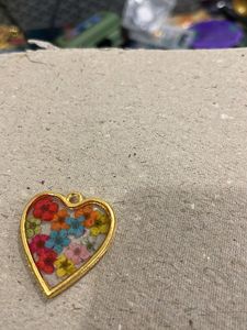 Handmade Floral Heart Pendant