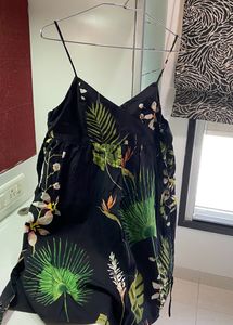 Short Strapy Printed Dress