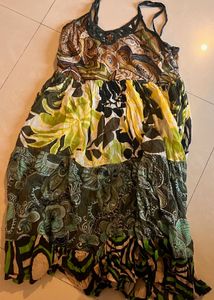 Green Pattern Dressss