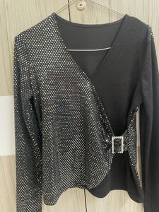Party Wear black Shiny Gorgeous Top