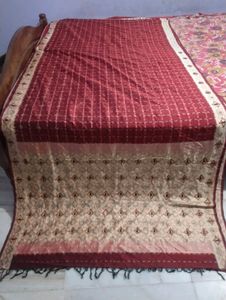 Pure Silk Ikkat Weave Saree