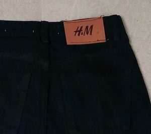 Ripped Wide Leg Black Jeans