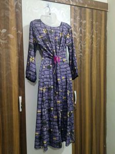 Patterned Midi Dress