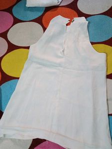 White Sleeveless Top