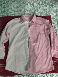 Two-Tone Pink Shirt