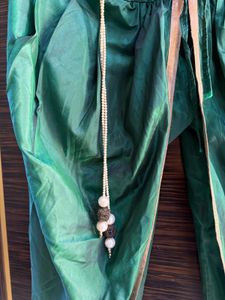 Padded Gujrati Style Peplum Top With Dhoti Pants