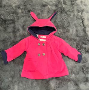 Pink Bunny Ears Baby Coat