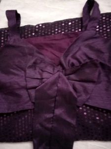 Purple ReadyWear Saree