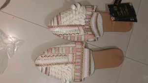 Sequinned Multi Colour Flats For Women