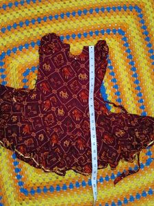 Beautiful Patola Printed Pure Cotton Baby Frock