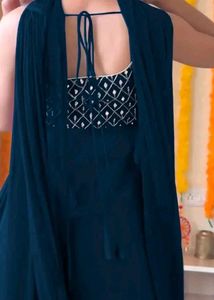 Teal Palazzo Pant Suit