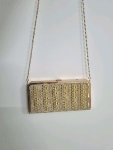 Golden Partywear Clutch