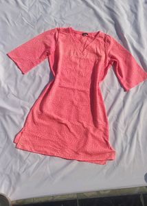 Pink Cute A Line Dress