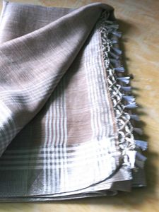 Elegant Kakki Linen Saree