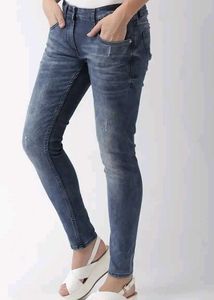 Stylish Blue Denim Stretchable Jeans