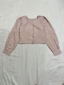 Tailored Puffed Sleeve Top