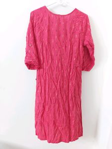 Pink Kurta In Size M