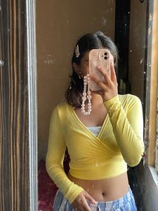 Yellow Long Sleeve Top