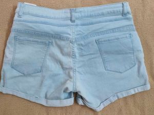 Light Wash Denim Shorts