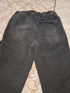 Black Cargo Joggers