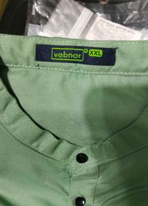 Mens Solid Straight Kurta  XXL  Olive Green