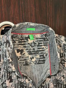 UCB —Abstract Print Button-Down Shirt