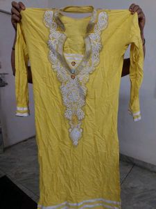 Yellow Embroidered Tunic