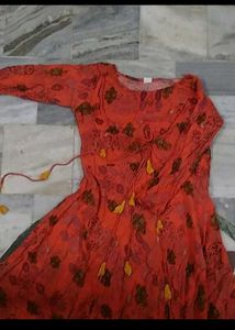 Nyra Cut Silk Kurta And Froc