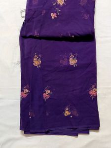 🔷🌟💥New Beautiful Purple Printed Saree