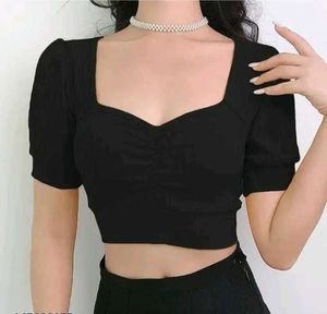 Black Crop Top