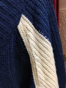 Stylish Blue Knitted Cardigan