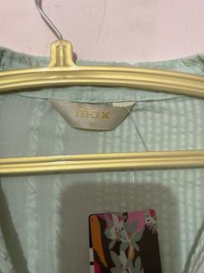 max long dress light green colour