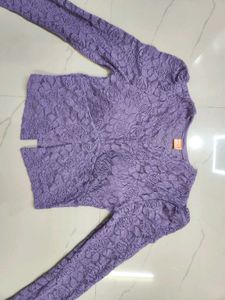 Lavender Lace Top